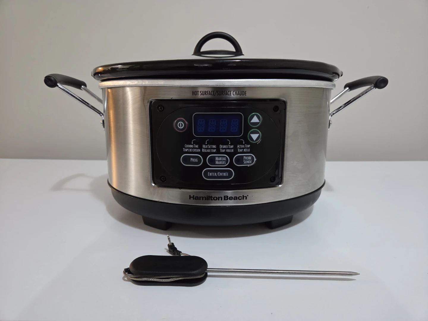 Hamilton Beach Set & Forget 6-Quart Slow Cooker with Probe - photo 2