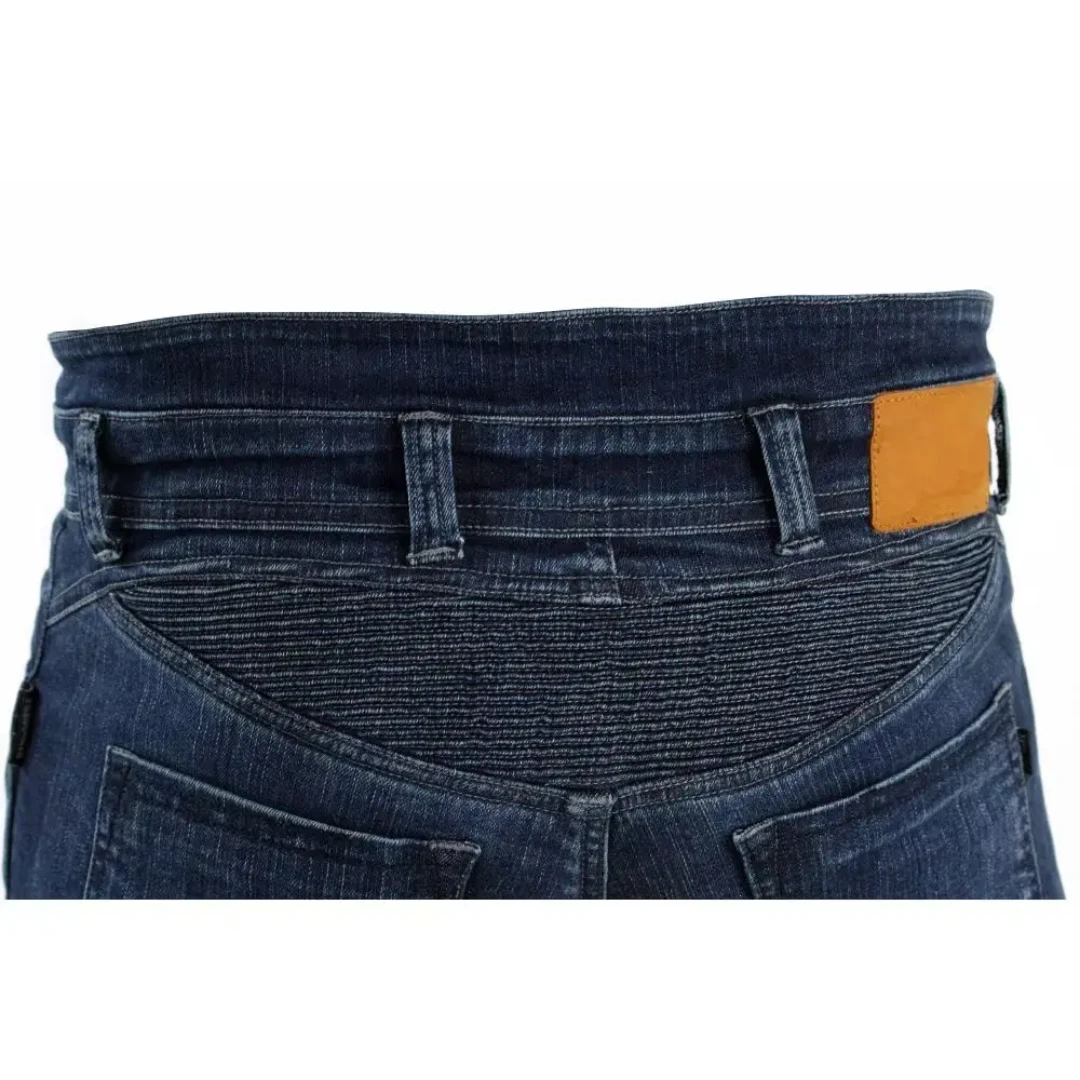 Men's Dark Wash Moto Jeans - photo 3