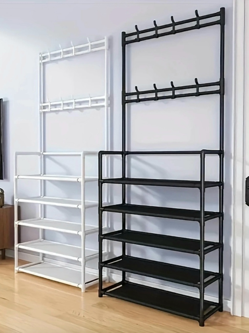 Shoe Rack with Coat Rack - photo 2