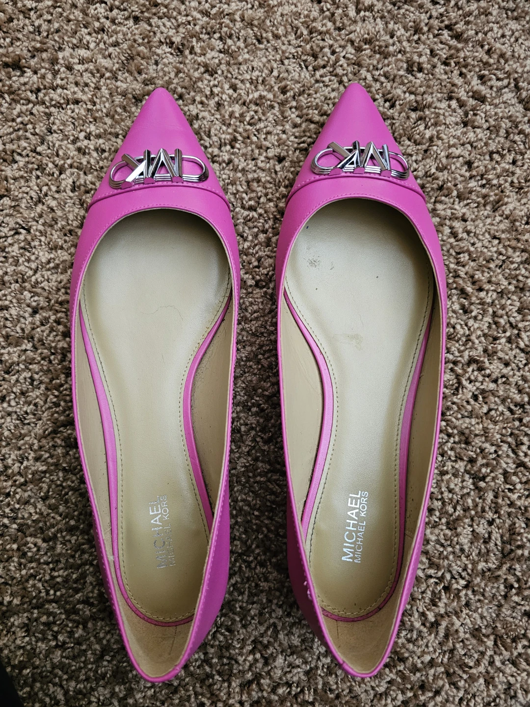 Michael Kors Pink Pointed Toe Flats