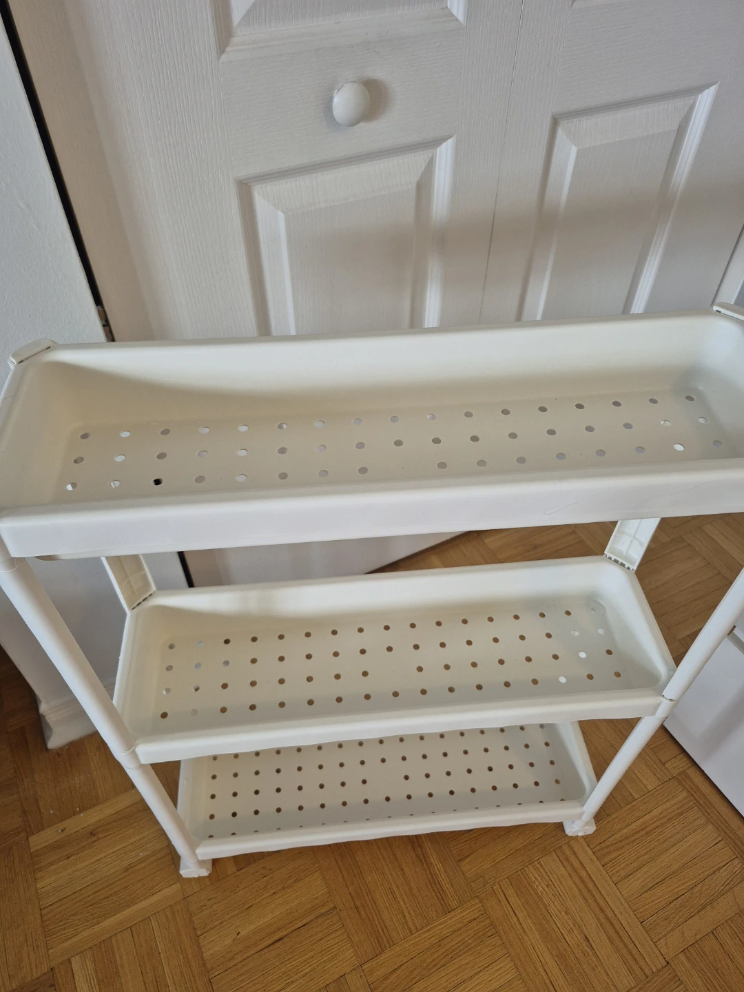 Ikea White 3-Tier Plastic Rolling Storage Cart - photo 3