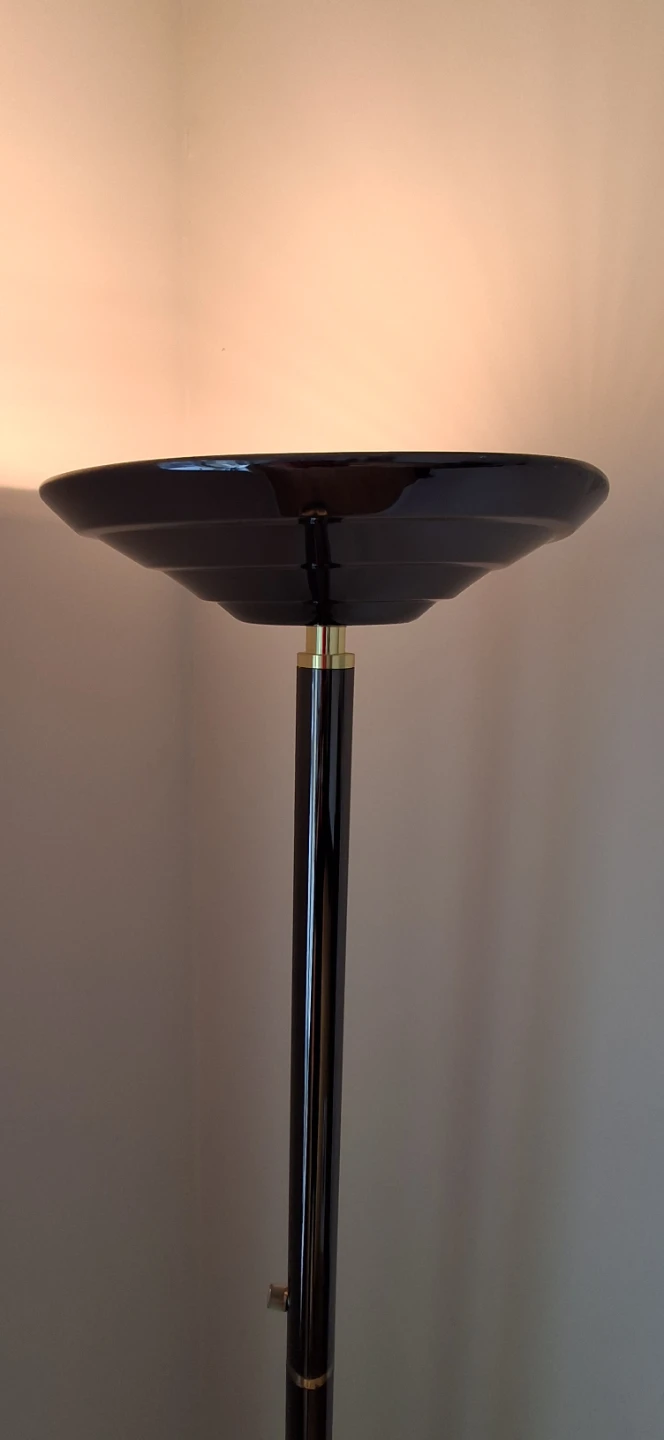 Vintage Floor Lamp - Chrome and Brass Accents - photo 2