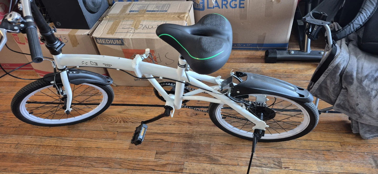 White Folding Bike - photo 3