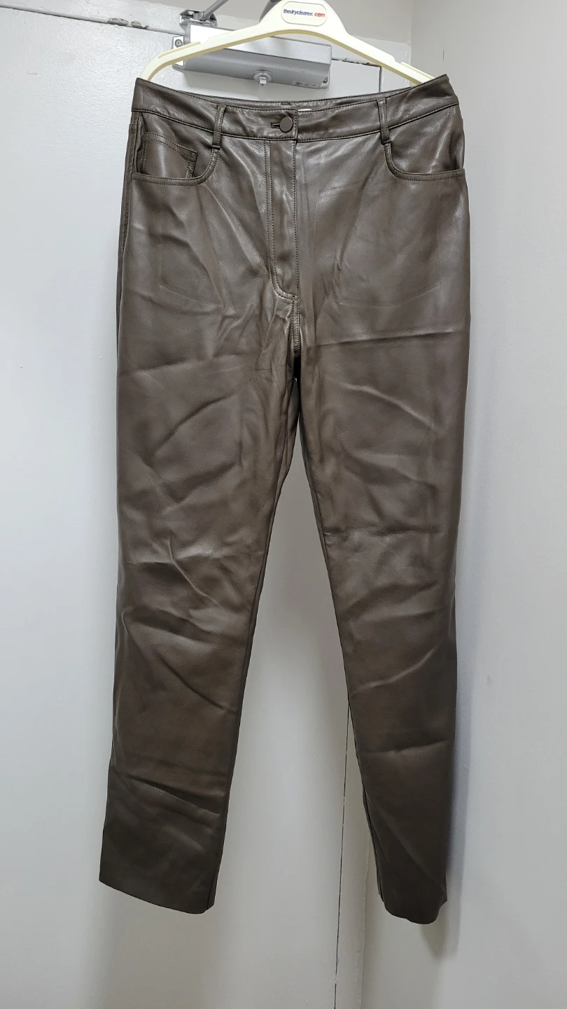 Oak + Fort Faux Leather Pants