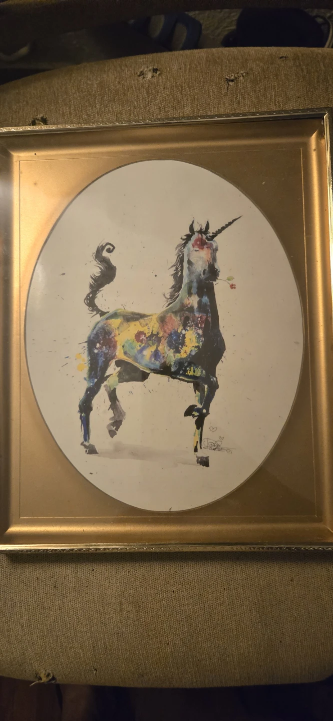 Unicorn framed print