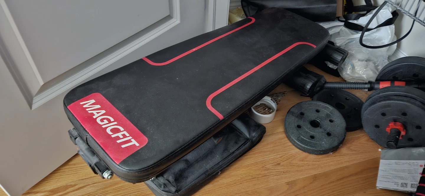 Exercise Bench + Dumbbells - photo 2