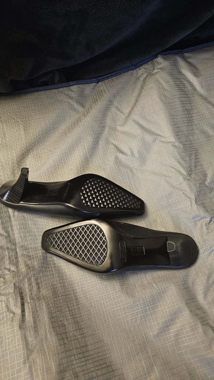 Aerosoles Black Leather Mules Size 8 - photo 5
