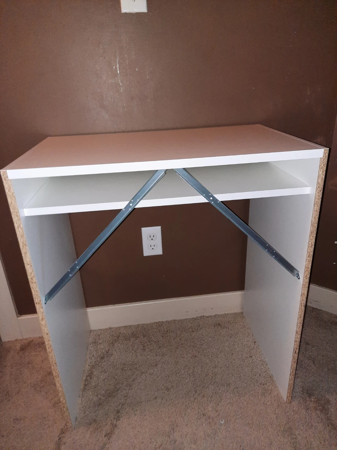 White Desk with Shelf - photo 5