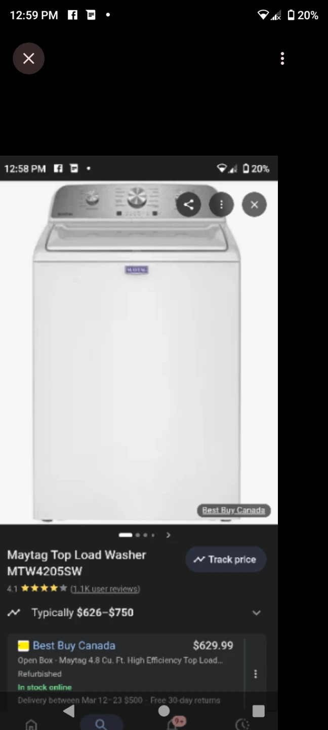 Maytag Top Load Washer MTW4205SW