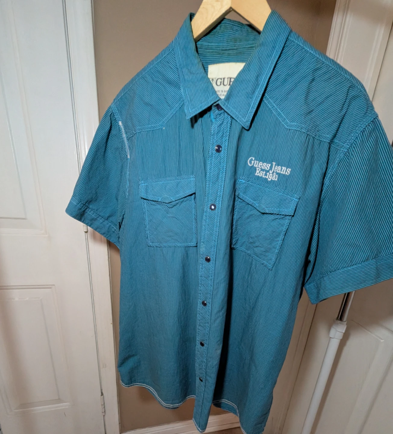 Guess Jeans Short Sleeve Button-Up Shirt XX-Large - photo 2