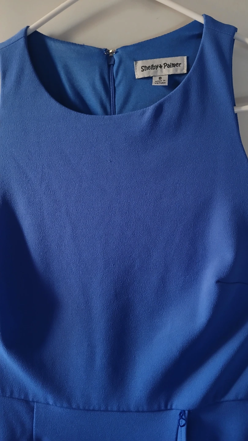 Shelby & Palmer Blue Sleeveless Dress - Size 8 - photo 5