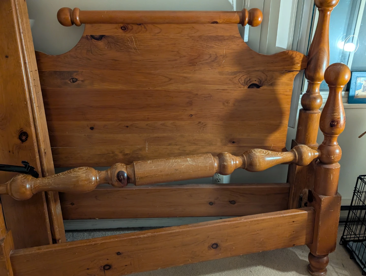 Pine Bed Frame Headboard and Footboard and