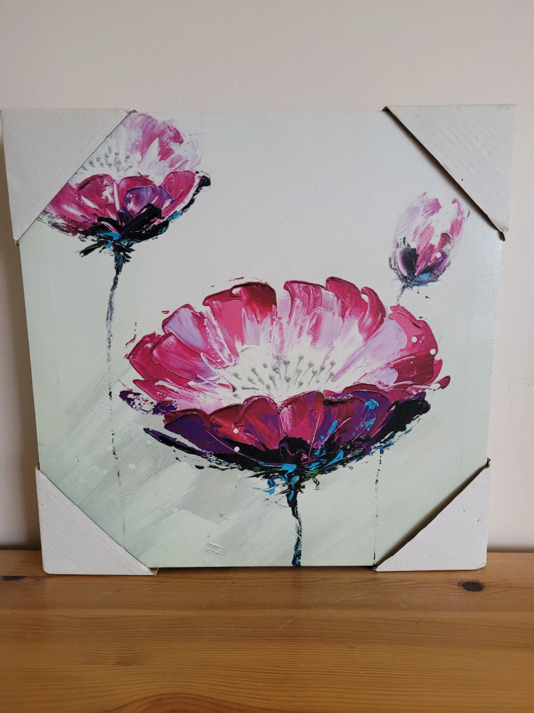 Canvas Wall Art with Red Poppies