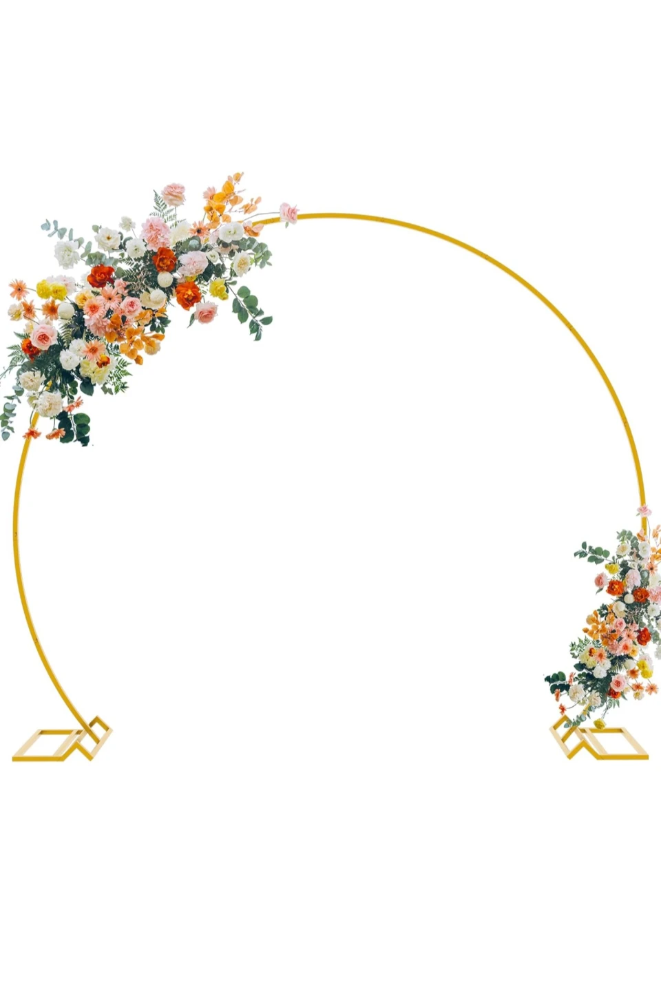 Large Gold Round Wedding Arch Stand - photo 2