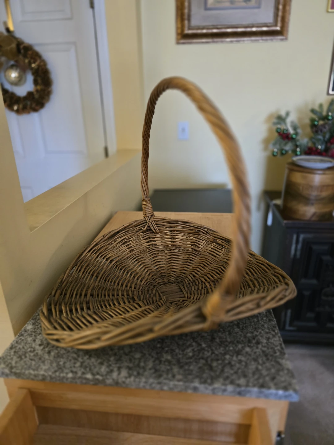 Wicker Basket with Handle