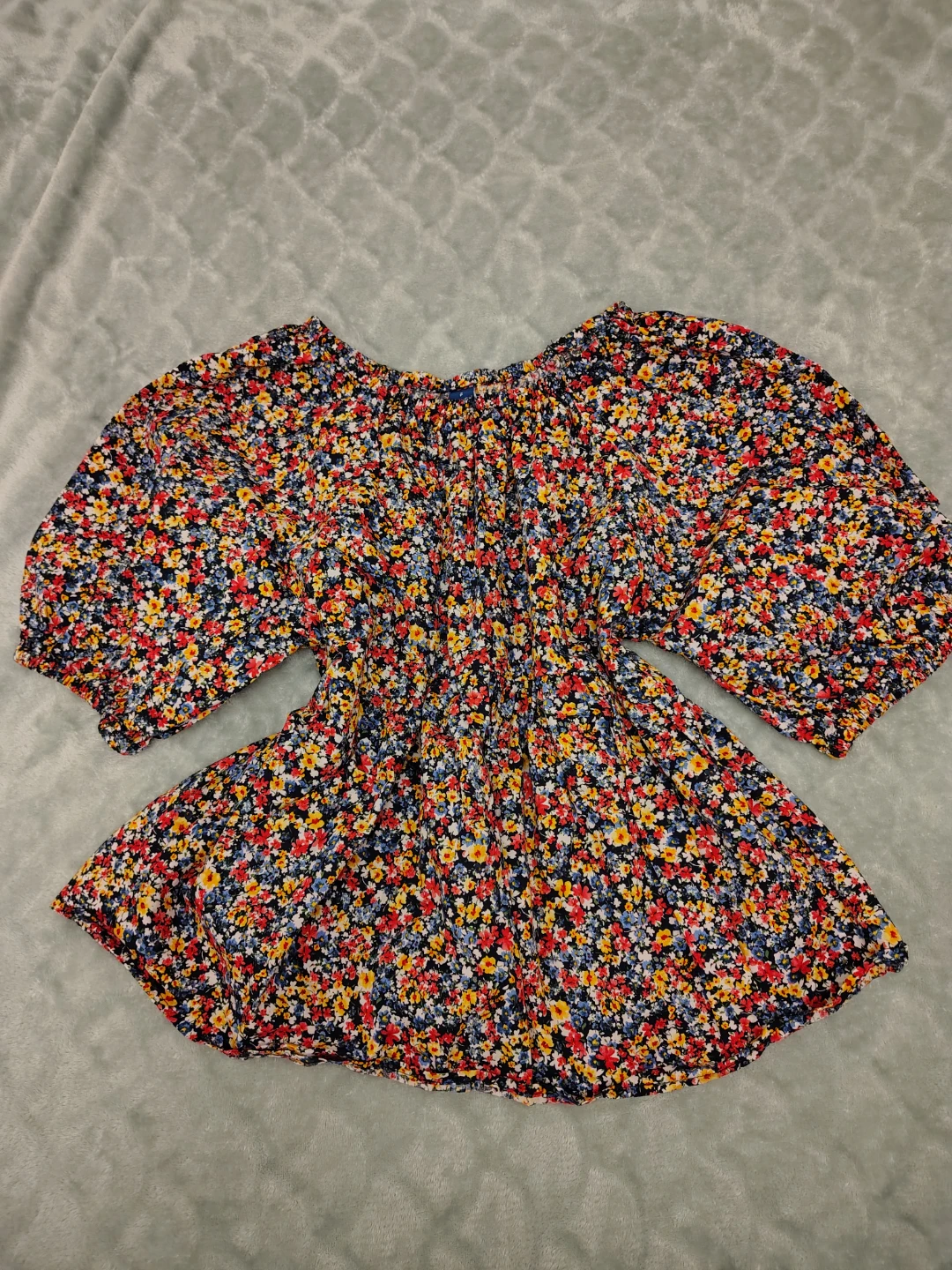 Old Navy Floral Puff Sleeve Blouse - Size S