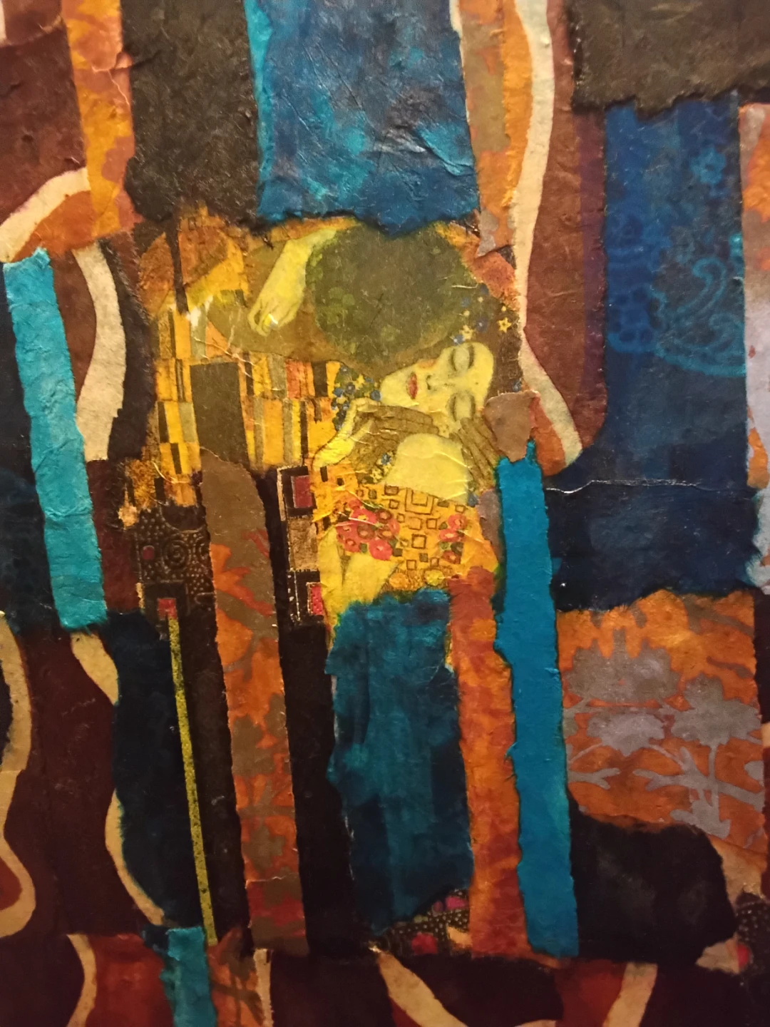 Decorative Folding Screen - Klimt "The Kiss" Print - photo 2