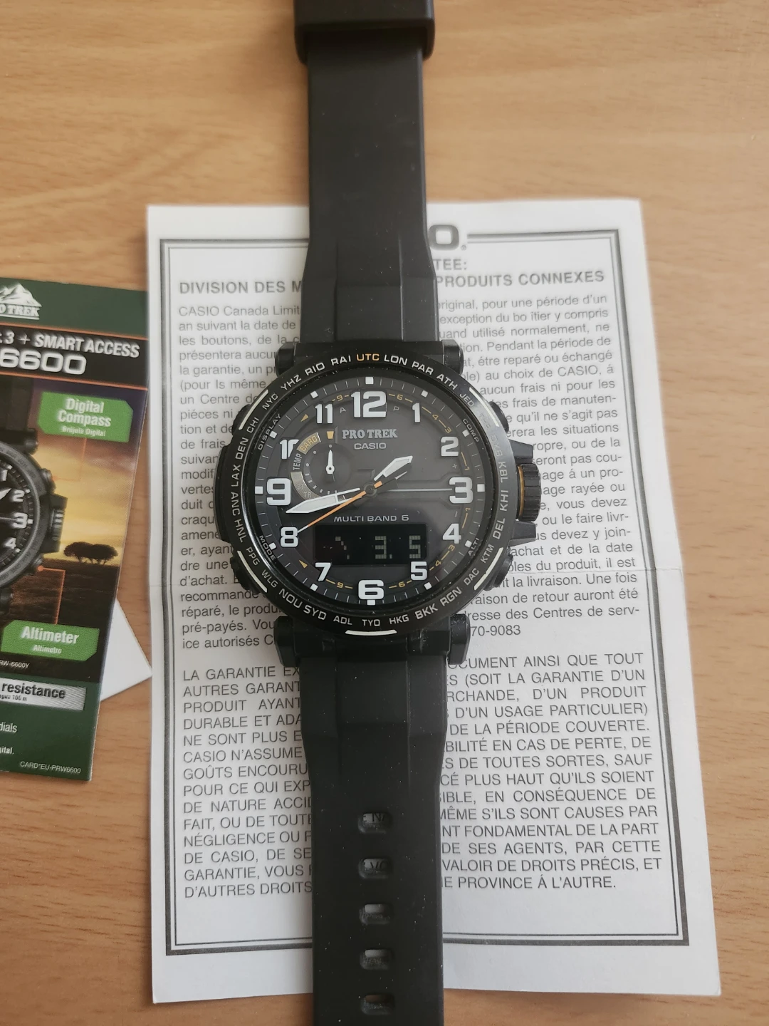 Casio Pro Trek Triple Sensor Smart Access Watch