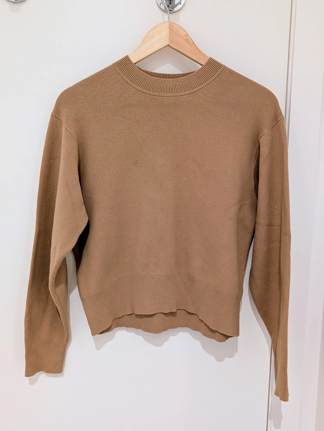 Tan UNIQLO Cotton Sweater -  Women's S/P