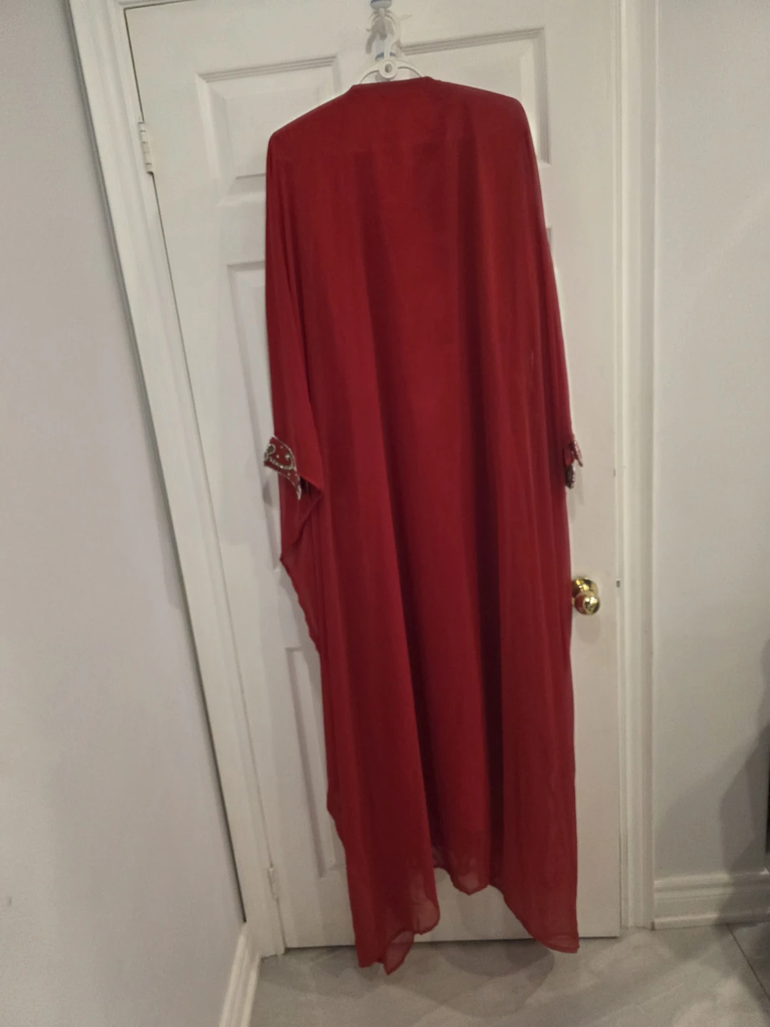 Elegant Red Kaftan Dress – Like New