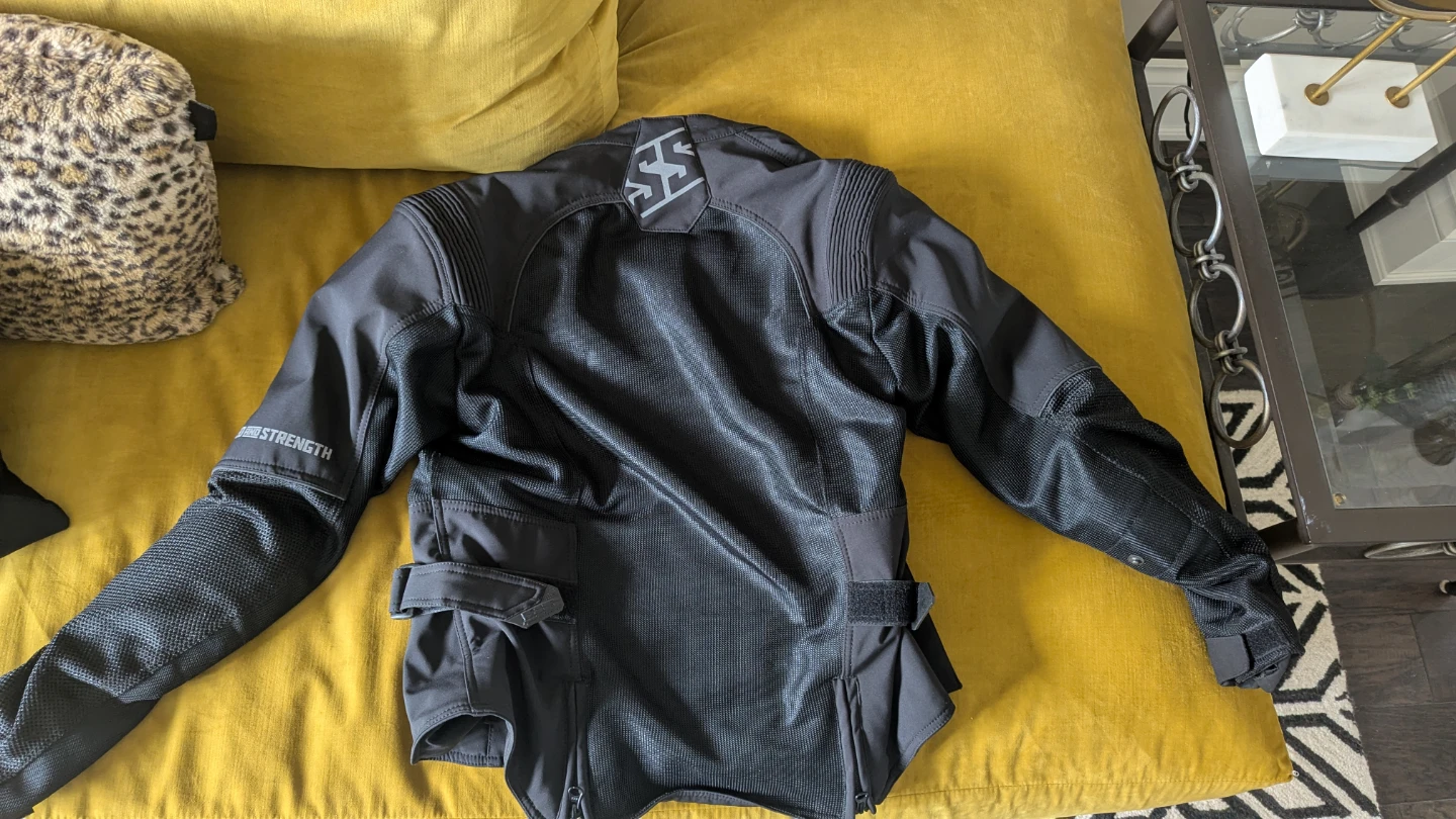Woman's Speed and Strength Black Motorcycle Jacket in Large