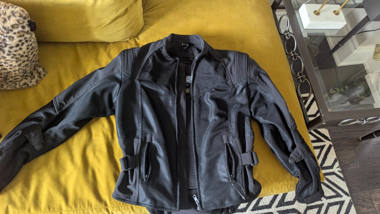 Woman's Speed and Strength Black Motorcycle Jacket in Large - photo 3