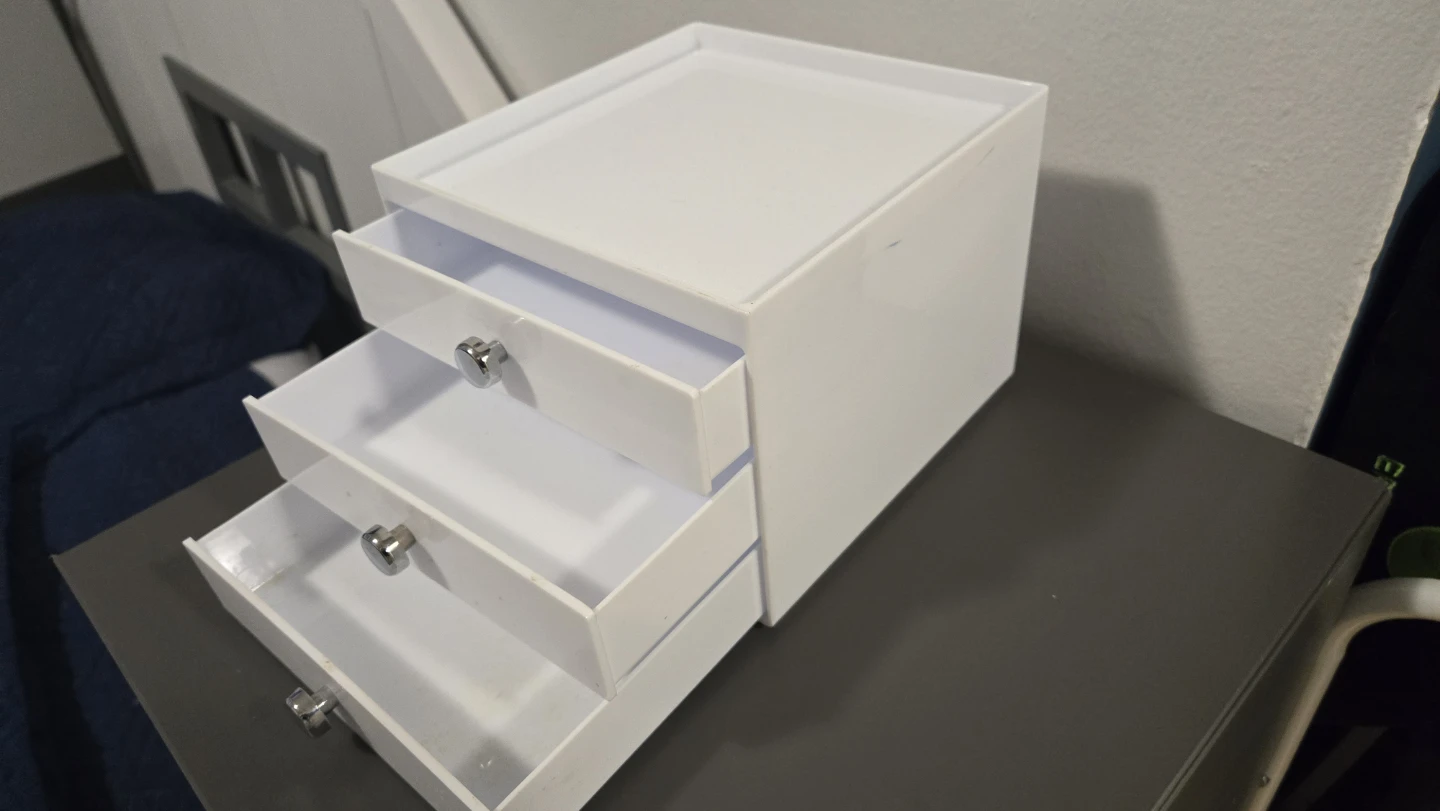 White 3-Drawer Organizer - photo 2