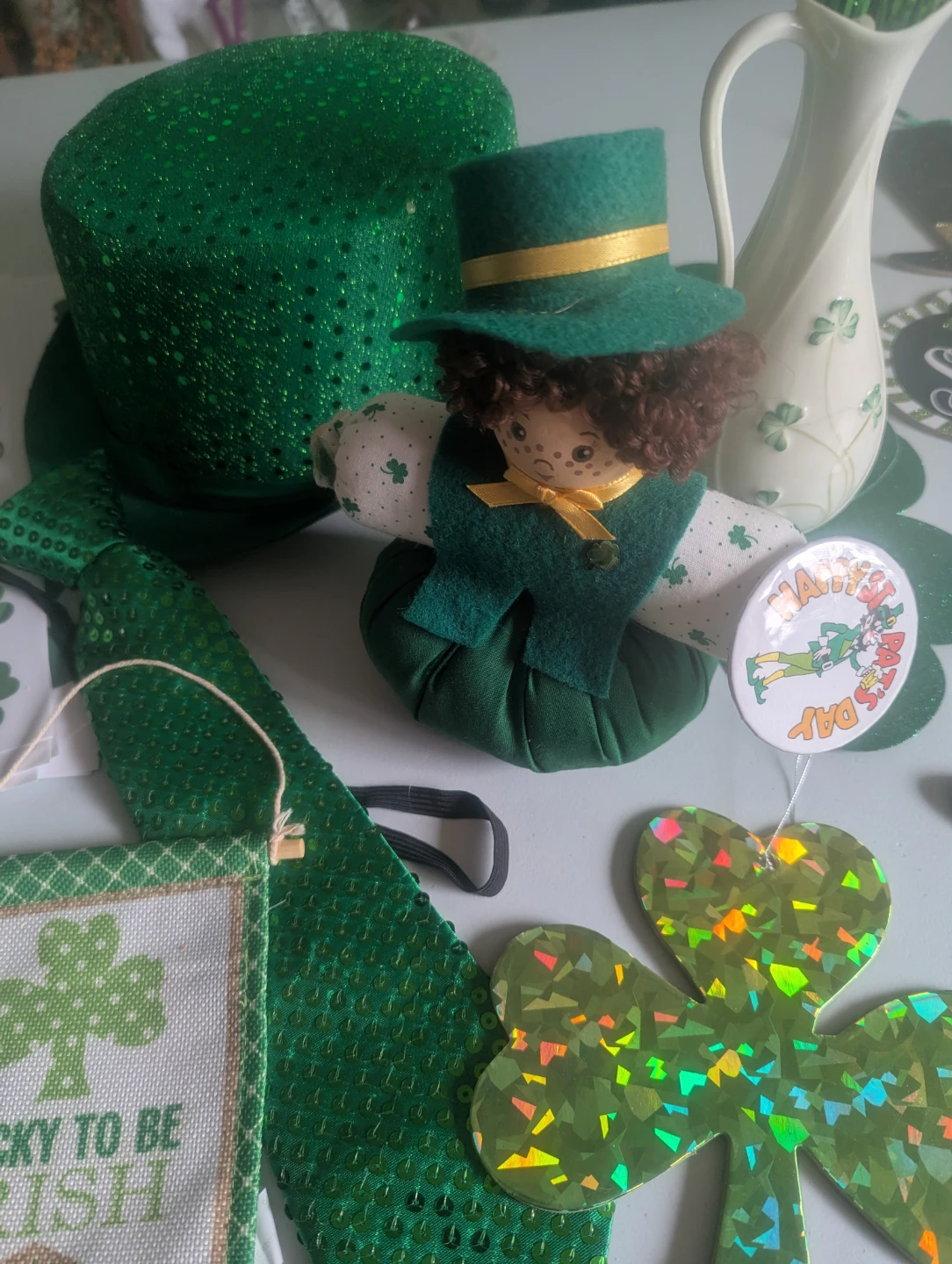🧡St. Patrick's Day stuffed doll, door hanging etc 20+ items