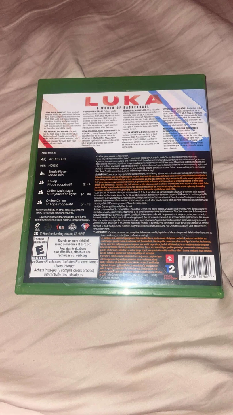 NBA 2K22 Xbox One Video Game - photo 3