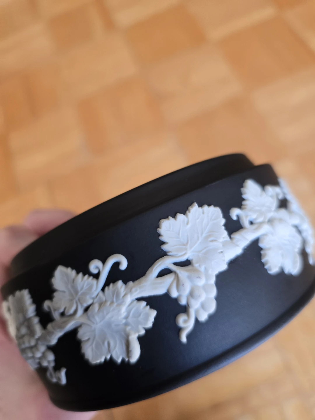 **No Lid** Wedgwood Black Jasperware