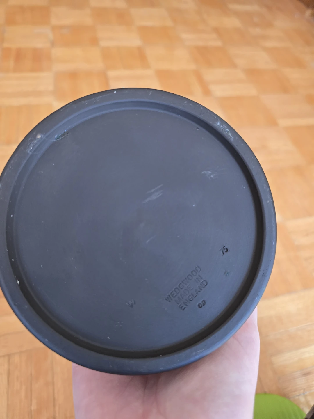 **No Lid** Wedgwood Black Jasperware - photo 3