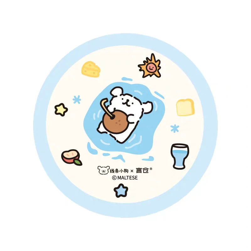 线条小狗 Maltese & Retriever Coaster - photo 3