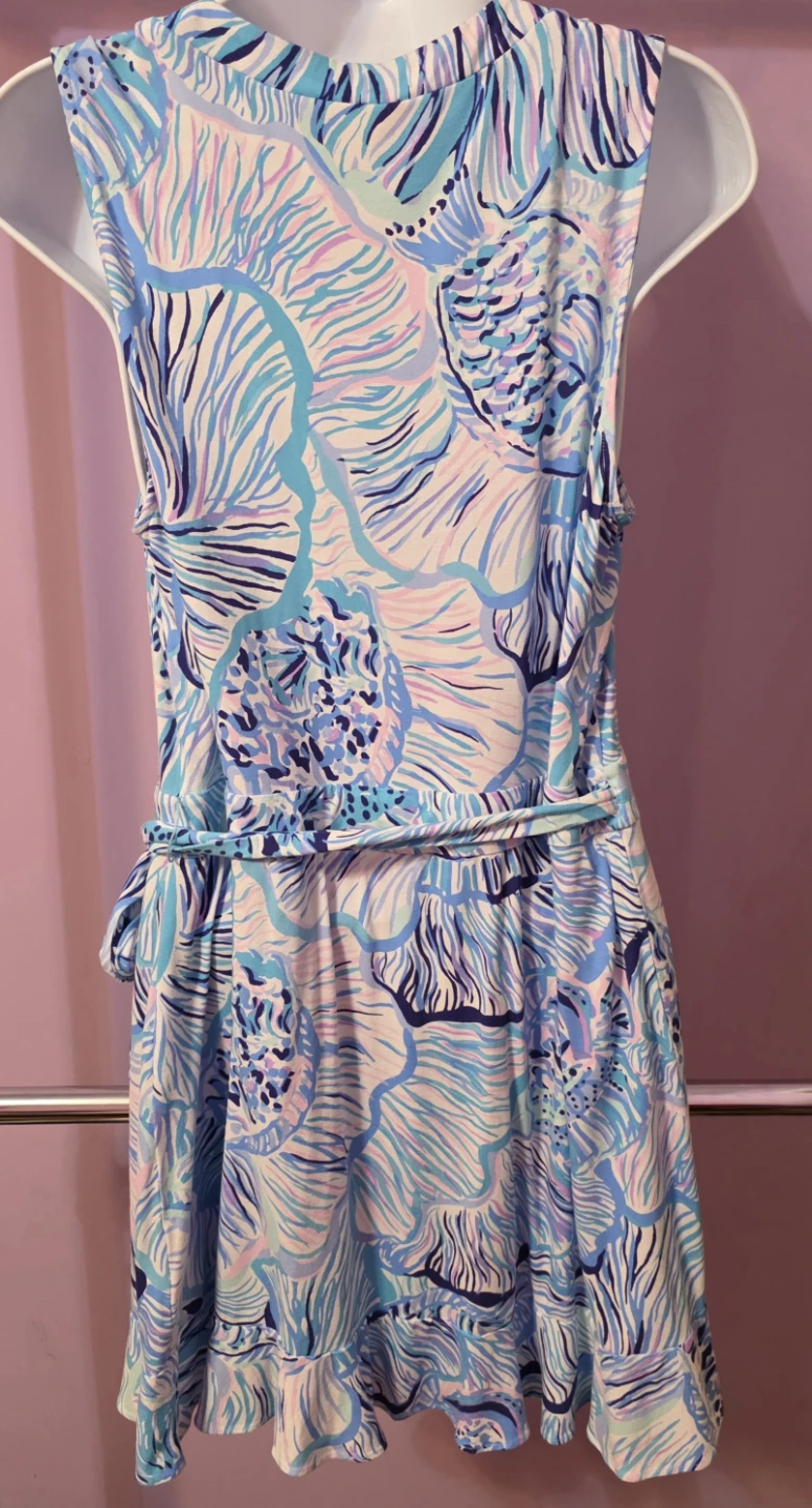 Lilly Pulitzer Sleeveless Wrap Dress Romper Size L - photo 2