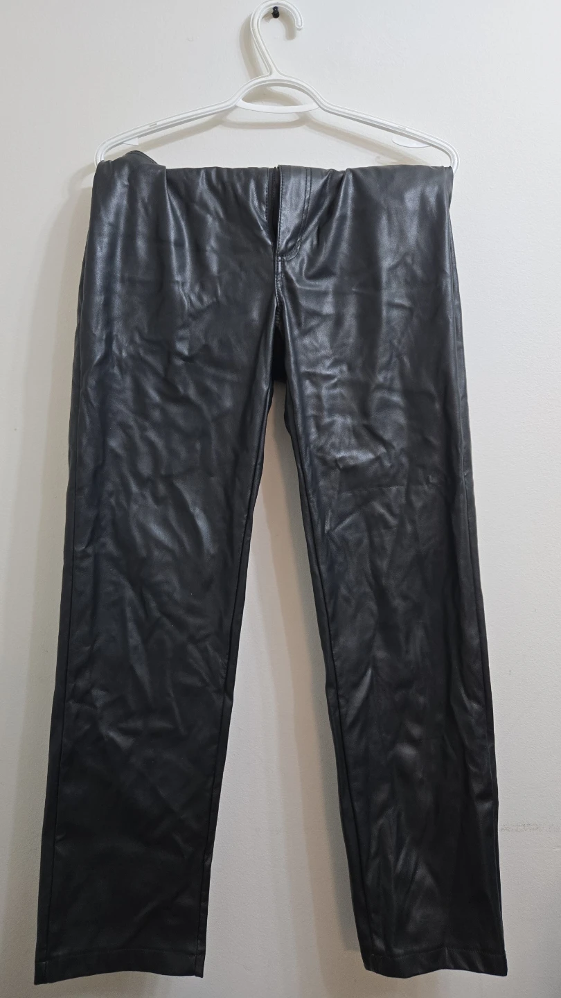Bluenotes Denim Black Faux Leather Pants