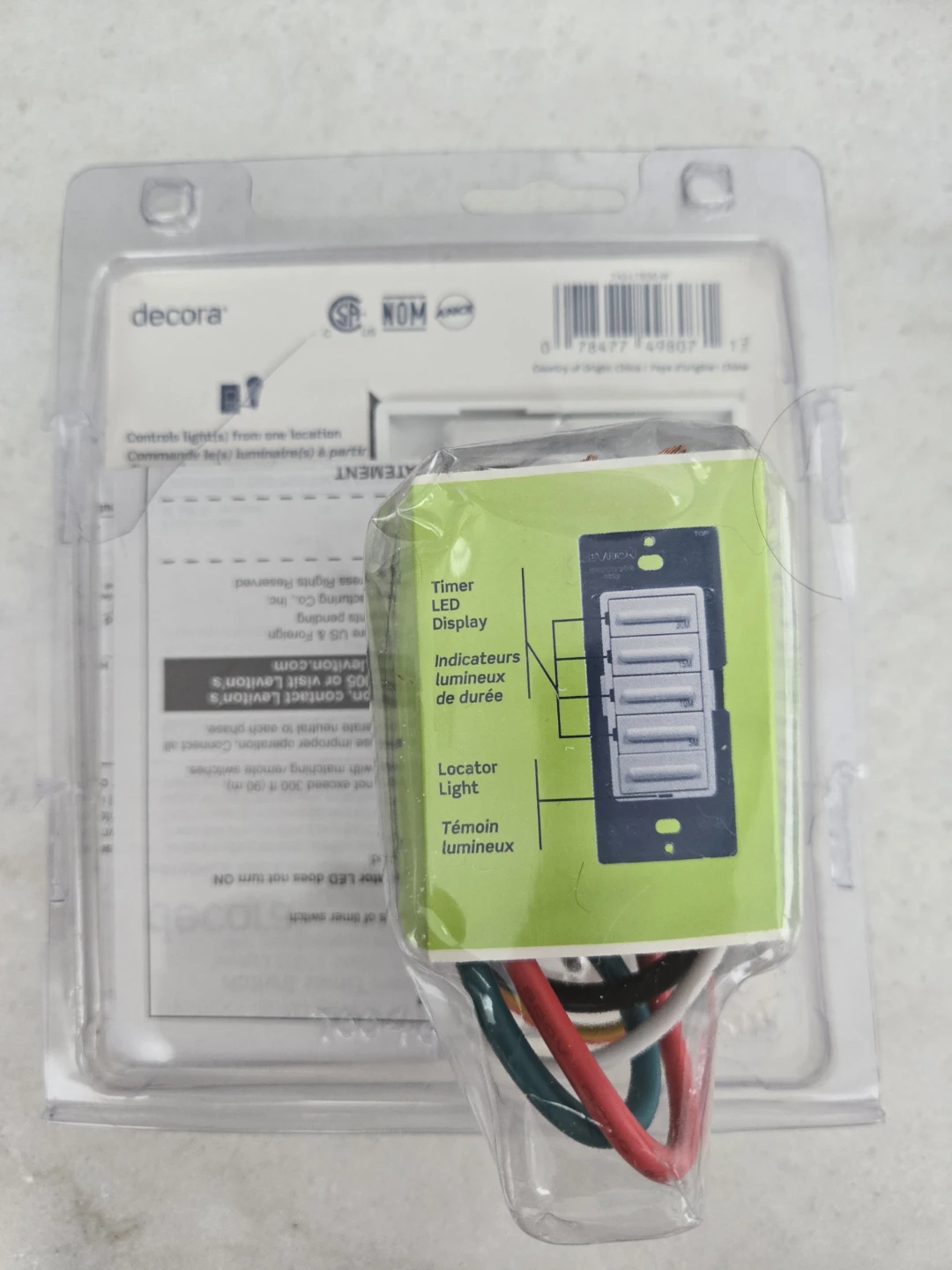 Leviton Decora 30 Minute Digital Countdown Timer - photo 2