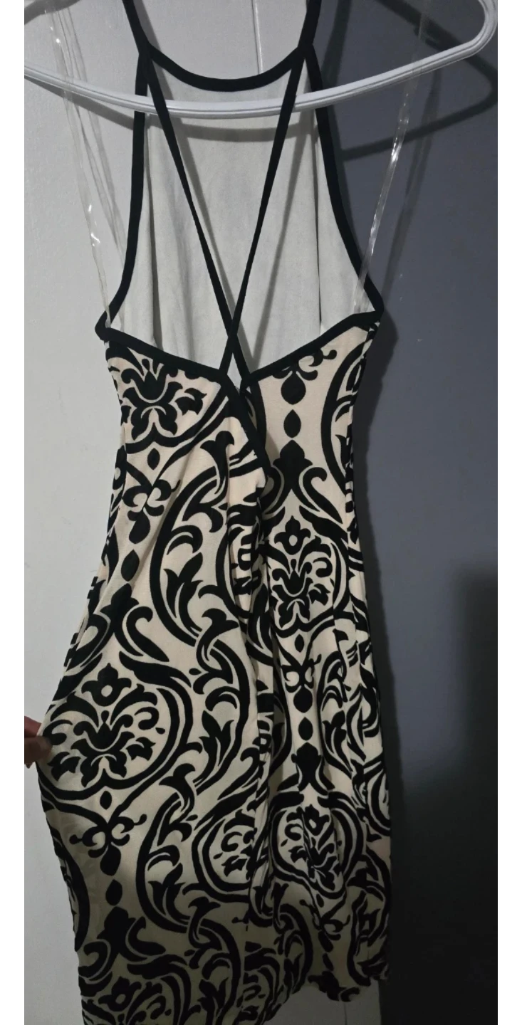 Women's Patterned Halter Neck Dress - photo 4