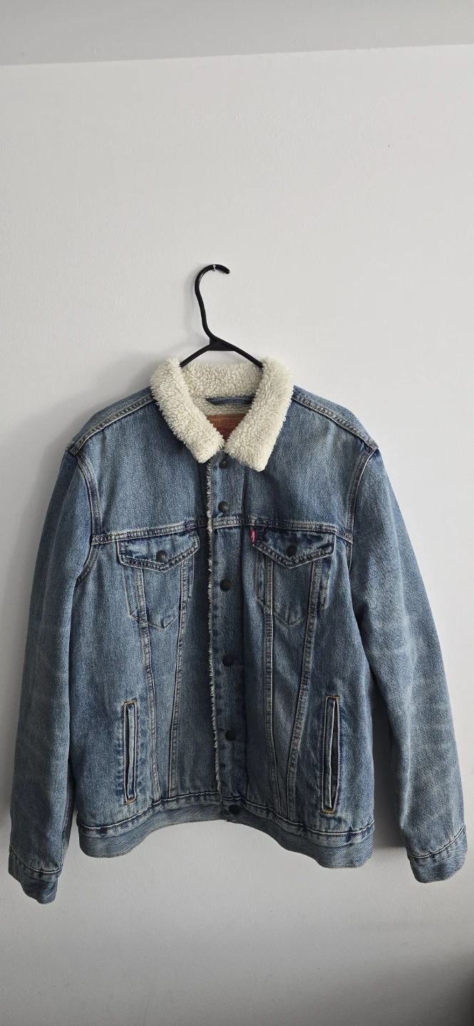 Levi's Sherpa Lined Denim Jacket - Size L