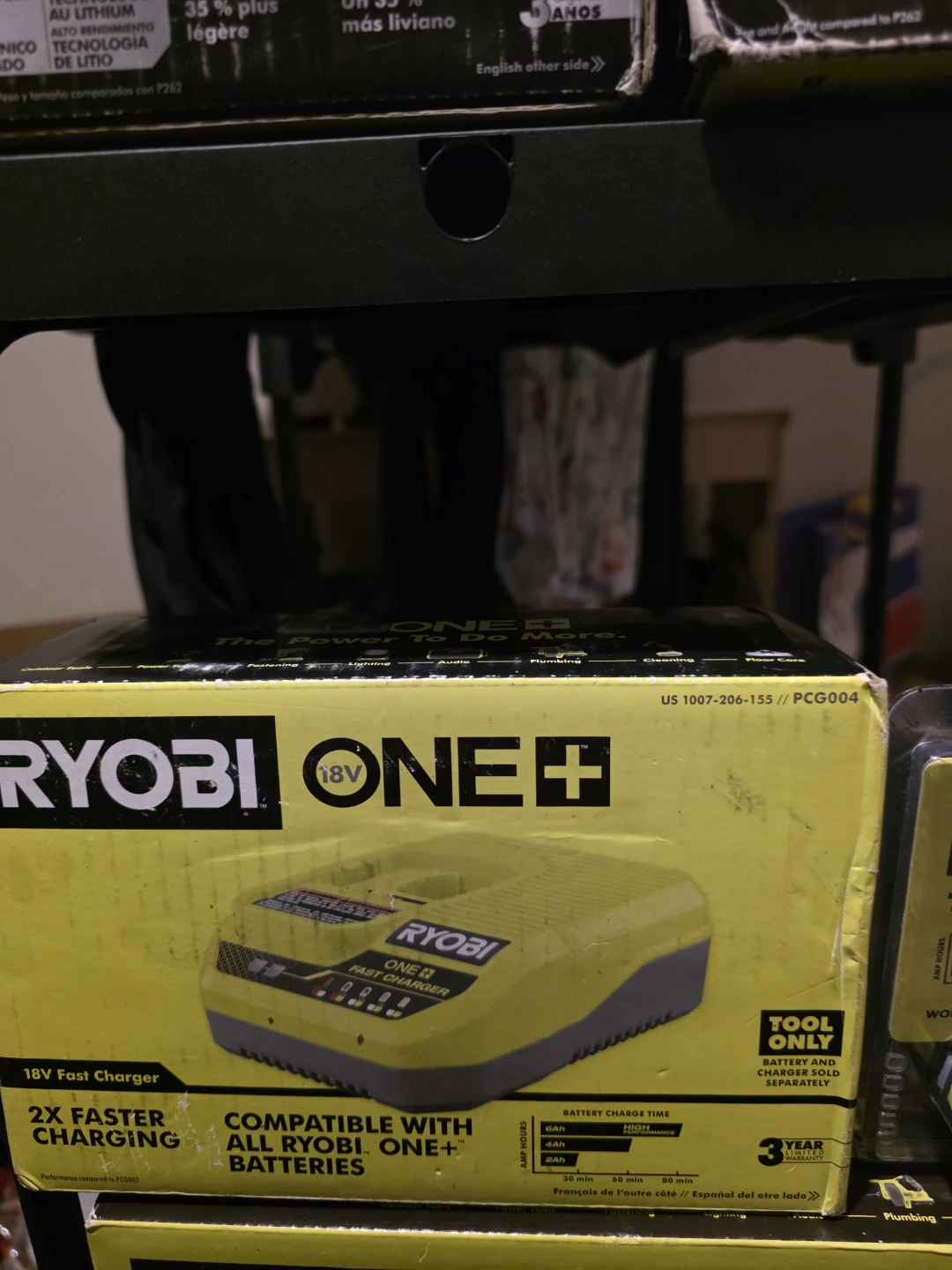 Ryobi ONE+ 18V Fast Charger & 1.5Ah Battery
