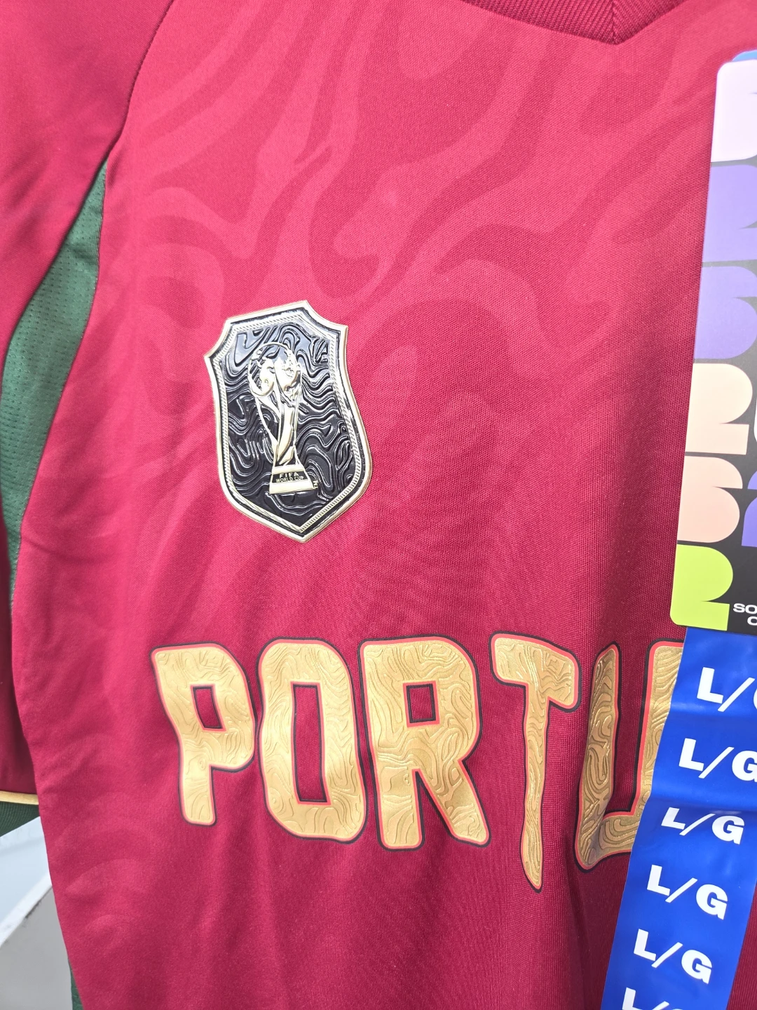 Portugal FIFA 2026 World Cup Soccer Jersey Size L - photo 2
