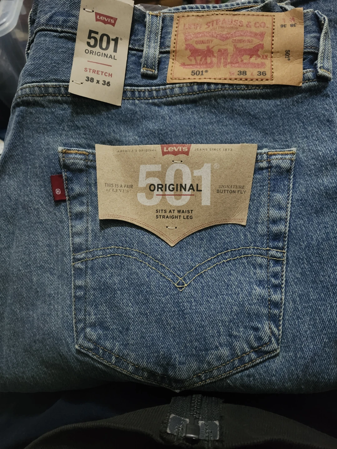 Levi's 501 Original Stretch Jeans 38x36