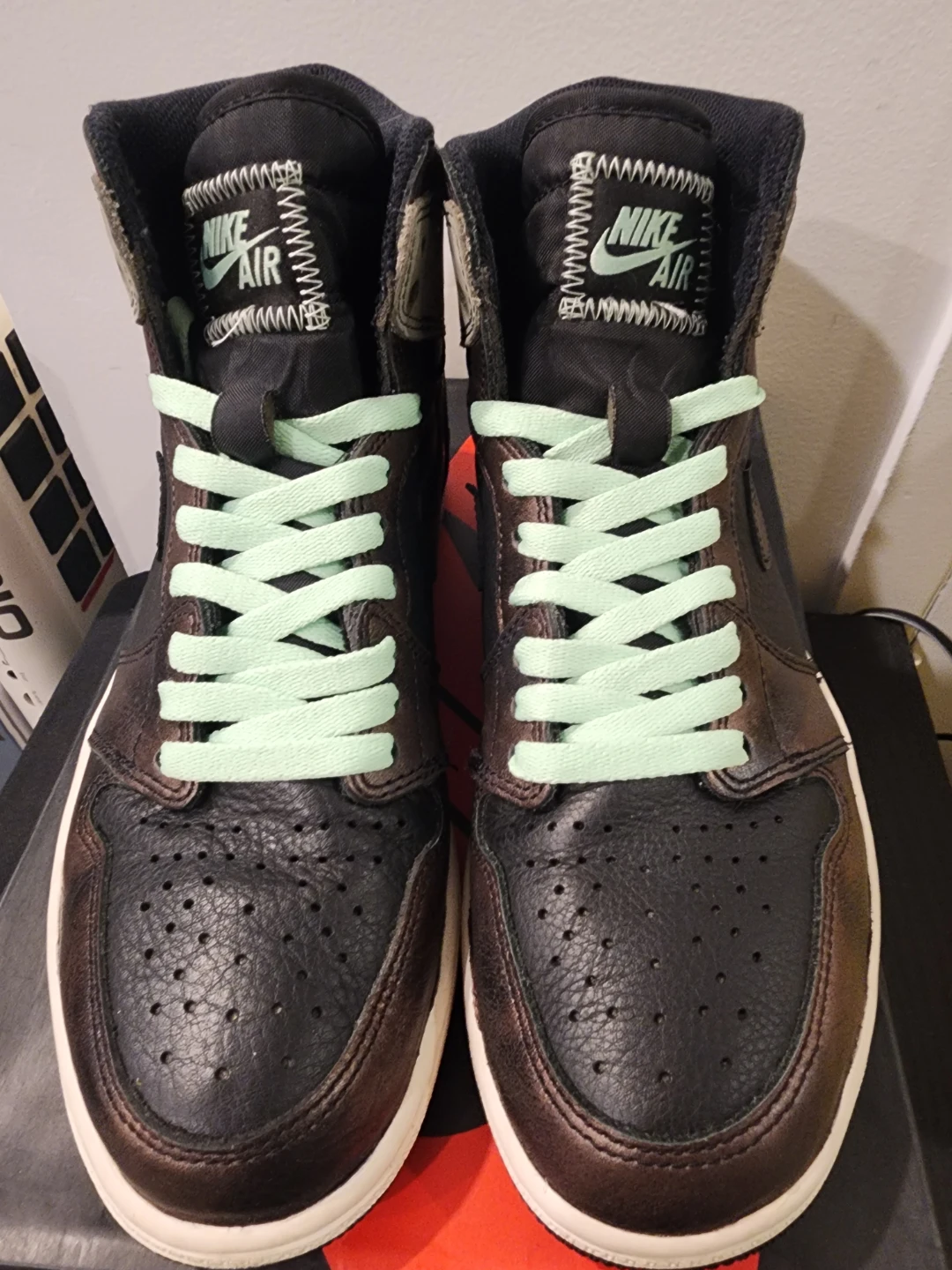 Pre owned/used Nike Air Jordan 1 High Retro OG Shoes - Patina - photo 3