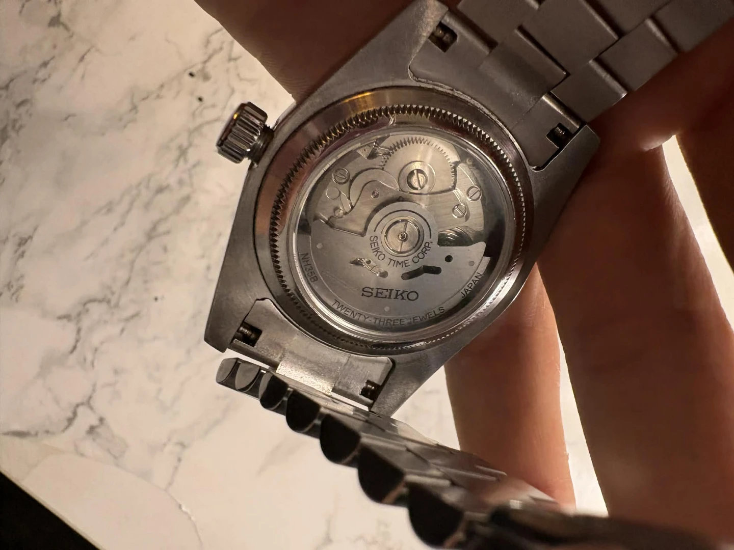 36mm unisex automatic diamond Seiko watch - photo 4
