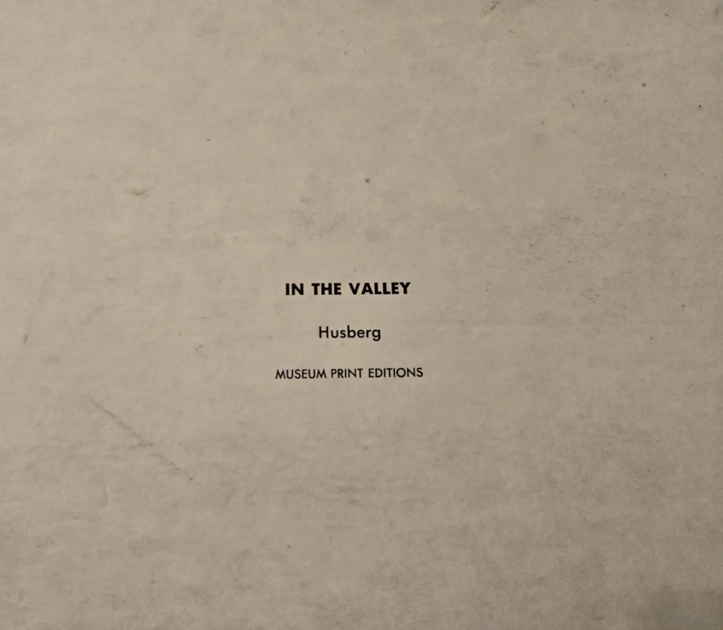 Husberg "In The Valley" Framed Print - Museum Print Editions - photo 2
