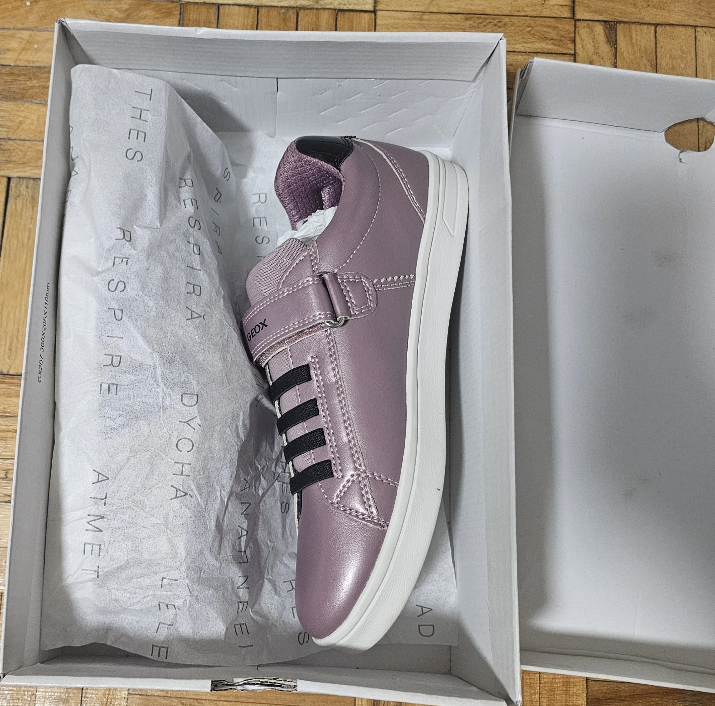 GEOX Respira Girls’ Sneakers – Purple – Brand New! - photo 4