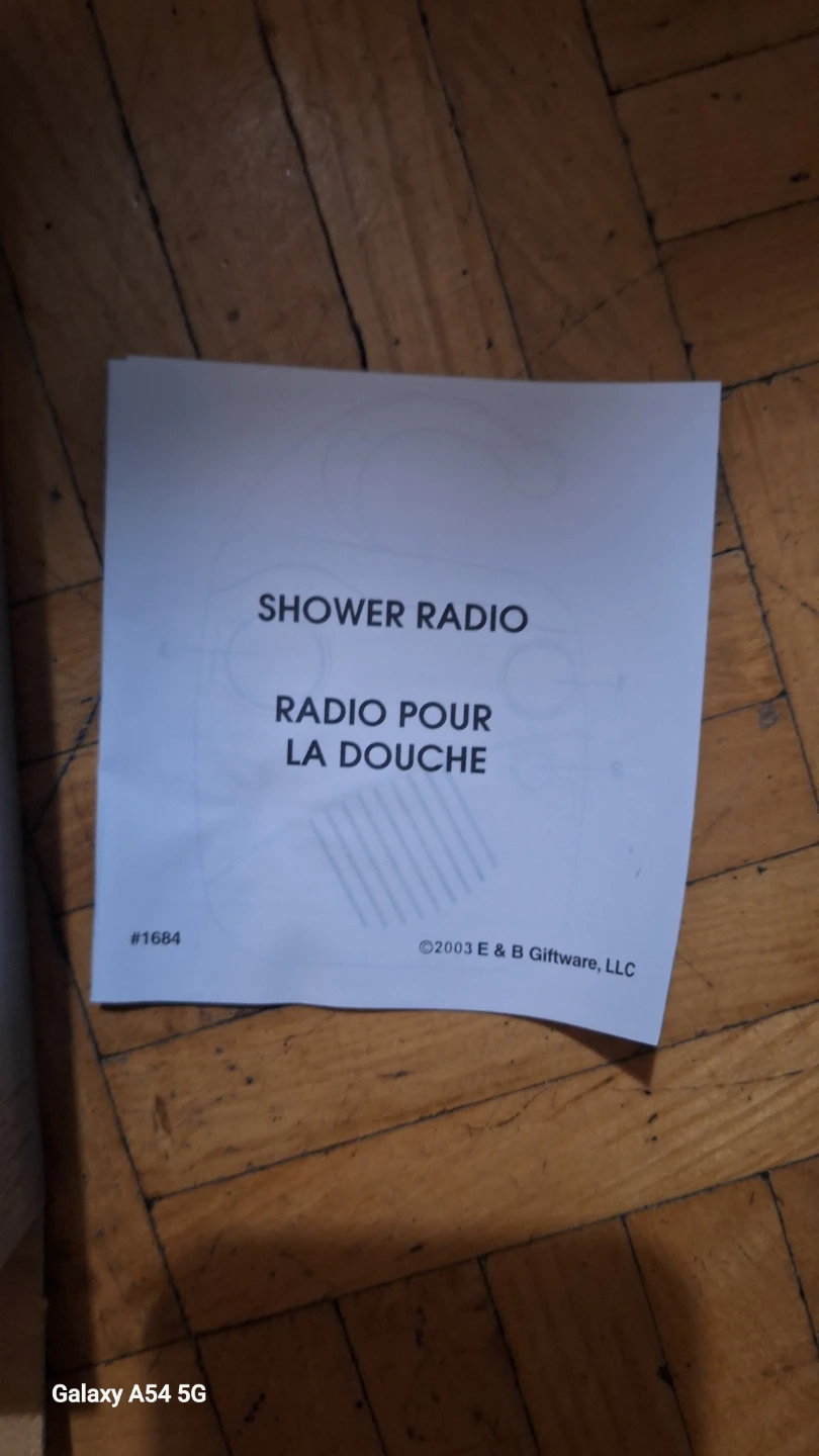 Shower Radio AM/FM Portable Water Resistant - photo 3
