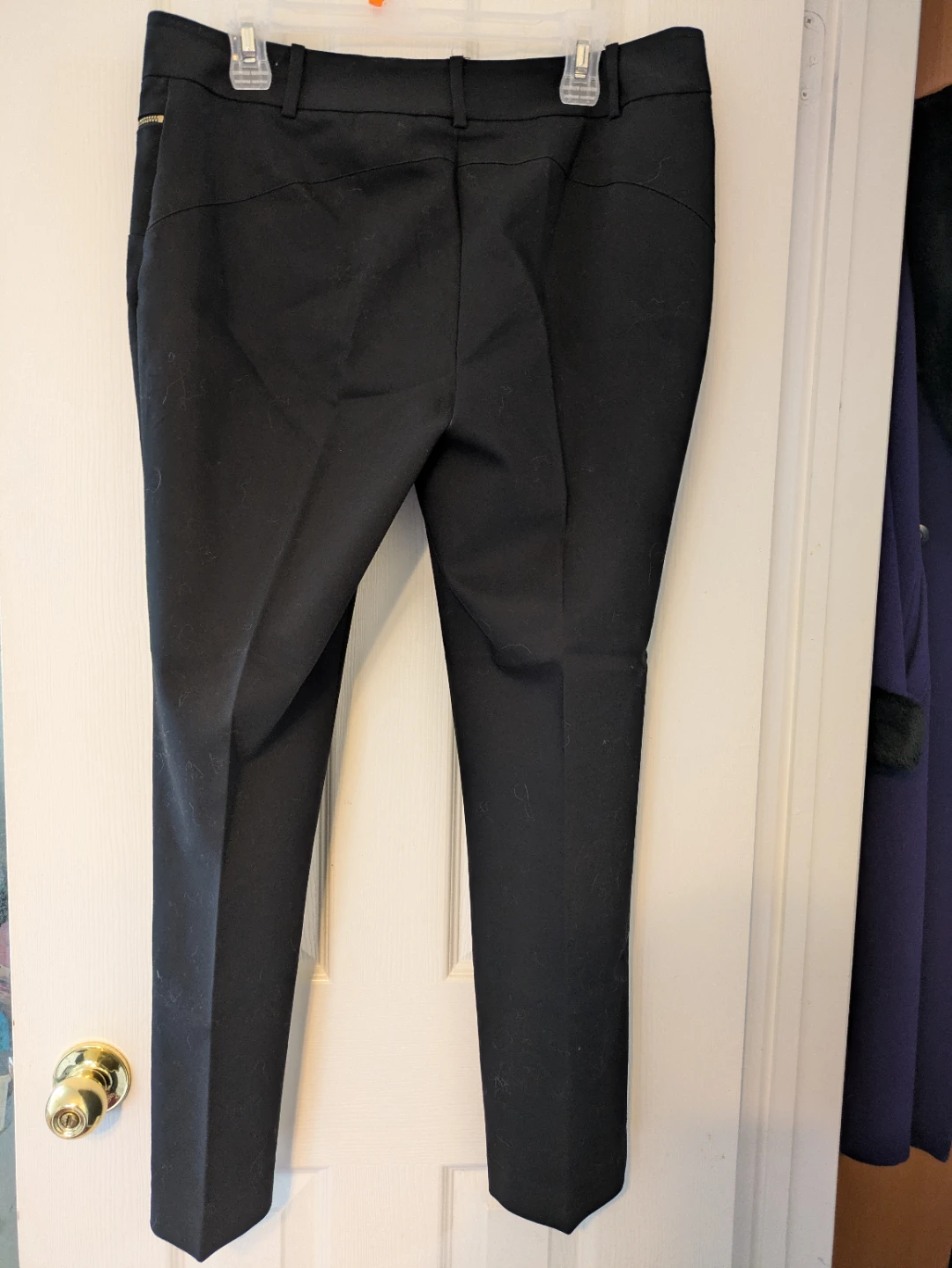 Chaus New York Black Zip Detail Pants Size 10 - photo 4