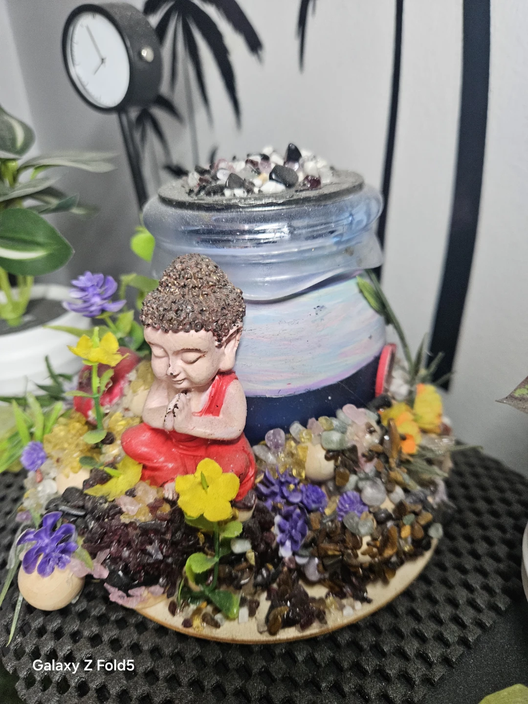 Jarre décorative avec Bouddha et pierres - photo 2