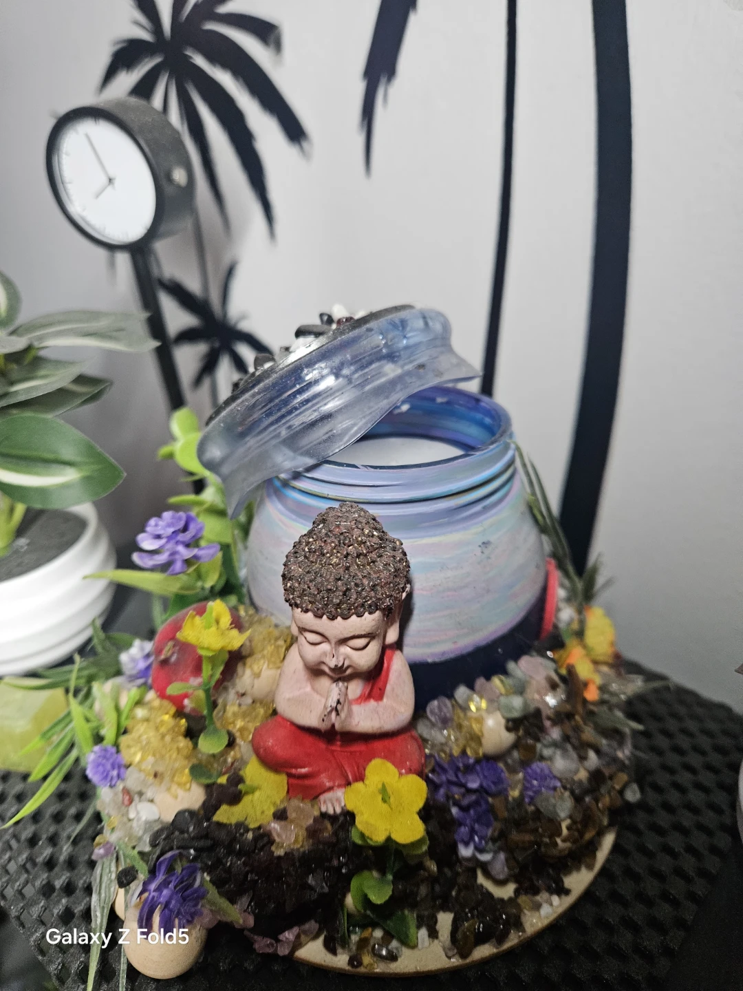 Jarre décorative avec Bouddha et pierres - photo 3