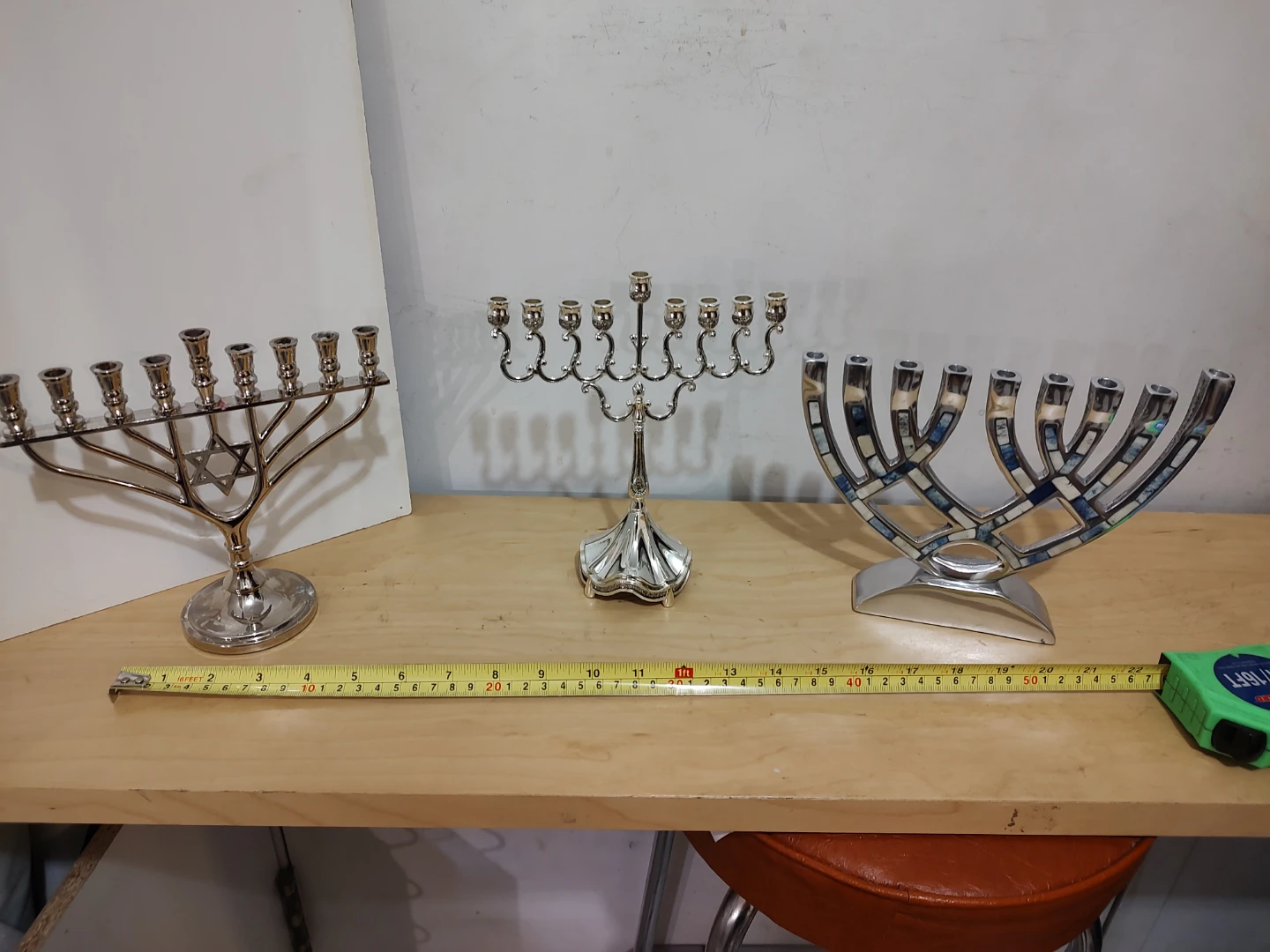 Brand New Chanukah Menorahs and Seder plate, downtown Toronto