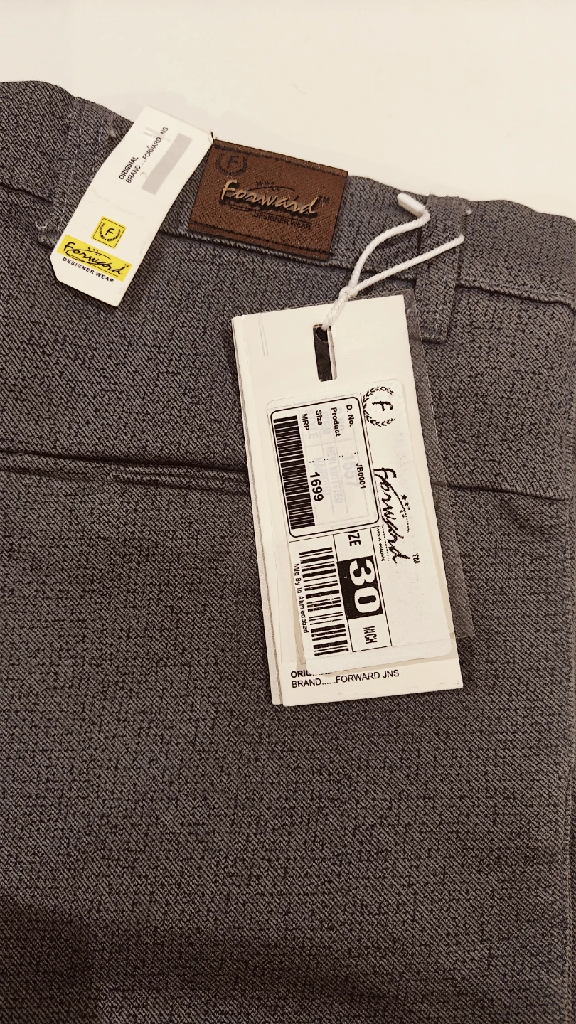 Forward Designer Wear Grey Patterned Pants Size 30 - photo 4